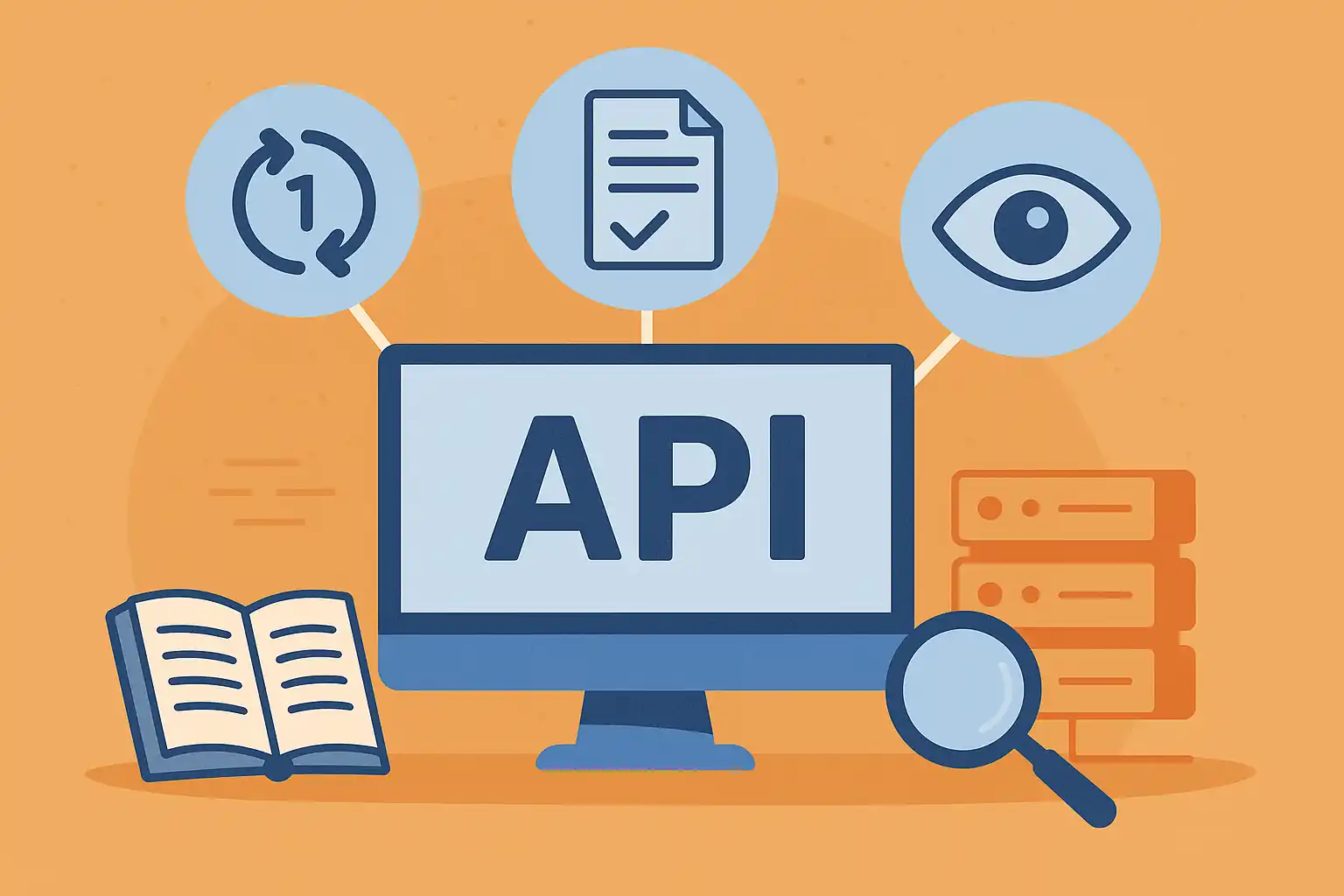 API evolution diagram: versioning, contracts, and observability pillars