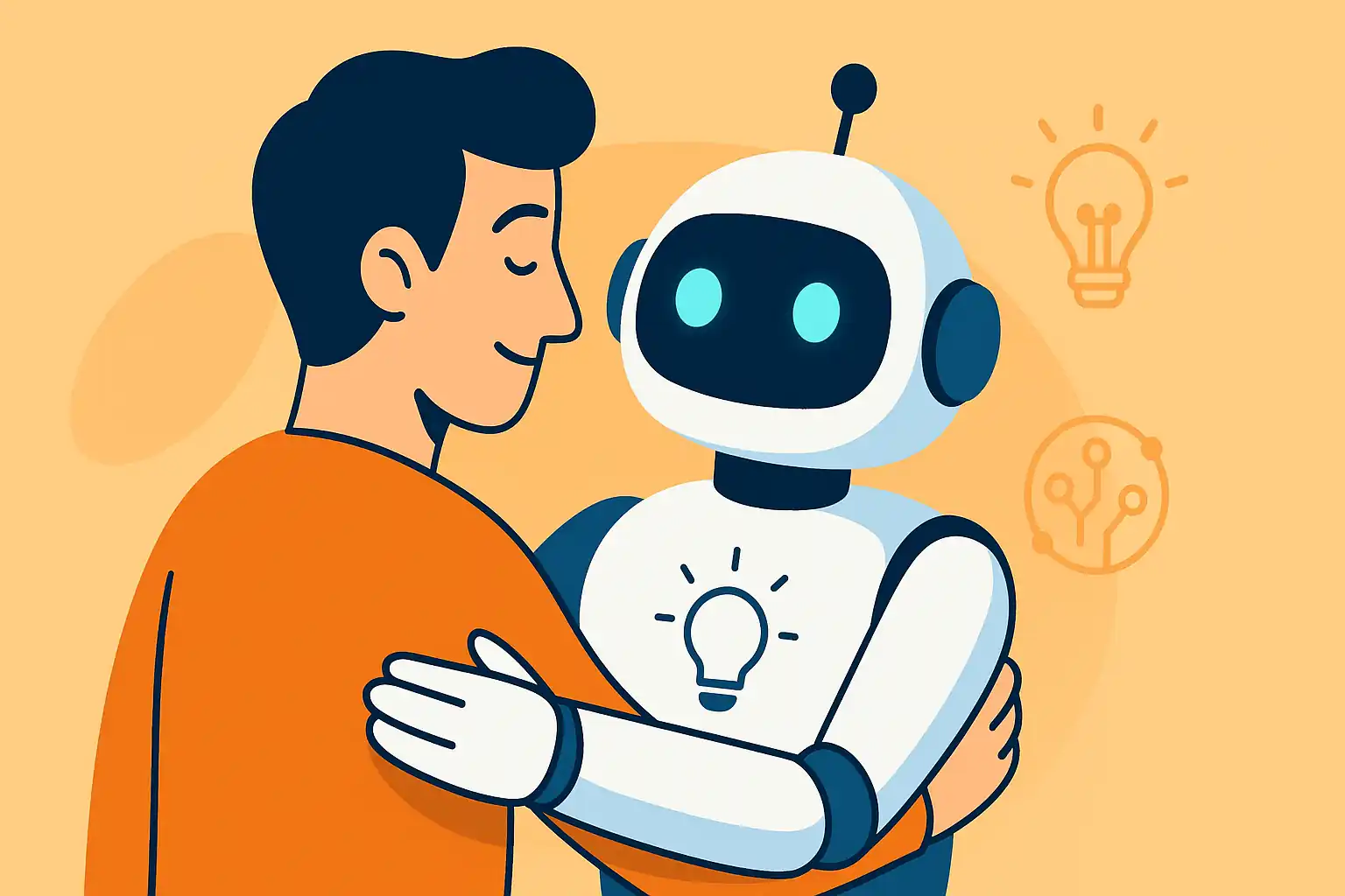 Developer collaborating with AI assistants inside an IDE