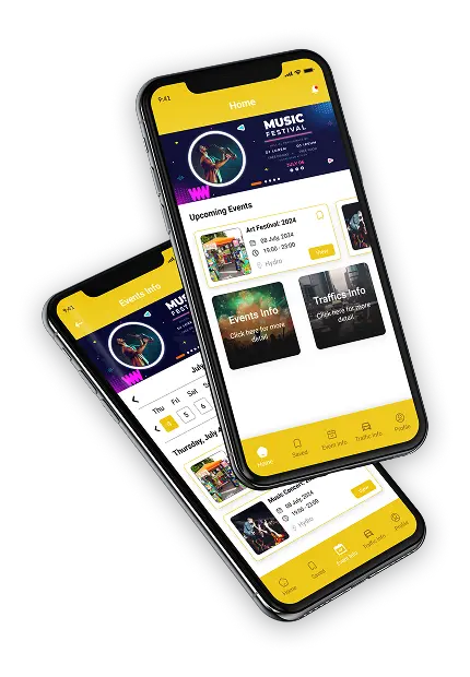 Mobile application screens created by Digital Sensei Technologies